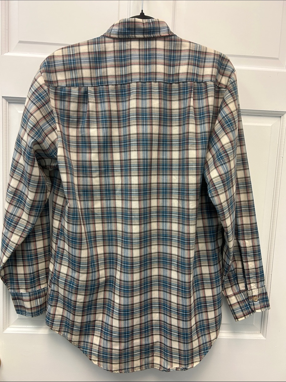 VTG Big Mac 80s Plaid Long Sleeve Lightweight Mens Cotton/Poly Button Work Shirt - Picture 4 of 7